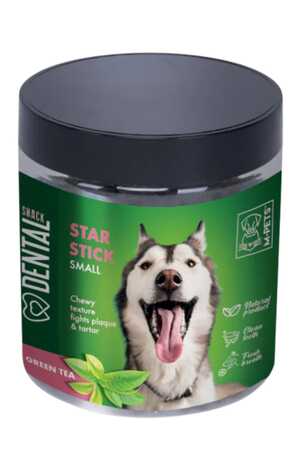 M-pets Yeşil Çaylı Diş Sağlığı için Köpek Ödülü 170gr (S) - Thumbnail