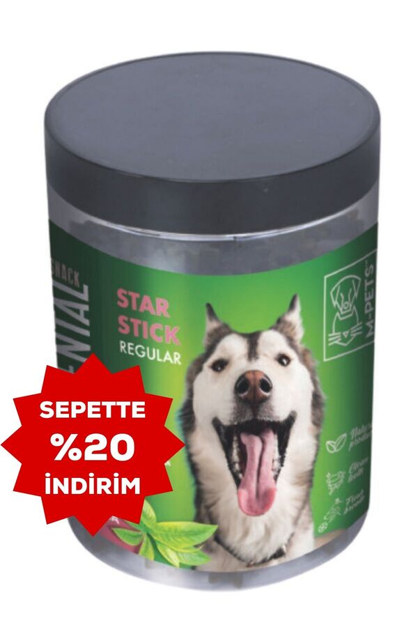 M-Pets Yeşil Çaylı Diş Sağlığı için Köpek Ödülü 340gr
