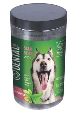 M-Pets Yeşil Çaylı Diş Sağlığı için Köpek Ödülü 510gr (L) - Thumbnail