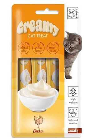 M-PETS - Creamy Tavuklu Kedi Ödülü 4x15gr M-PETS - Creamy Tavuklu Kedi Ödülü 4x15gr