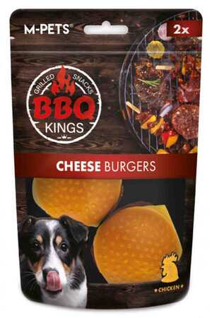 M-PETS - M-Pets BBQ Kings Cheese Burgers Tavuklu Köpek Ödül Maması 130gr