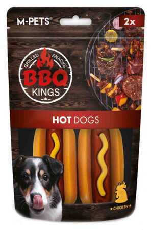 M-PETS - M-Pets BBQ Kings Hot Dogs Tavuklu Köpek Ödül Maması 135gr