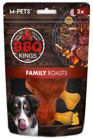 M-PETS - M-Pets BBQ Kings Family Roasts Tavuklu Köpek Ödül Maması 105gr