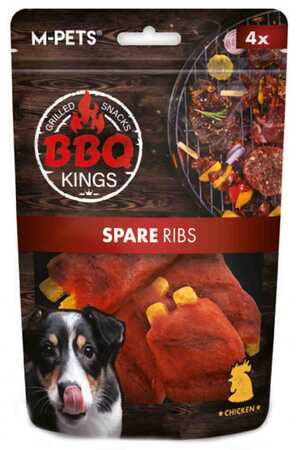M-PETS - M-Pets BBQ Kings Spare Ribs Tavuklu Köpek Ödül Maması 85gr
