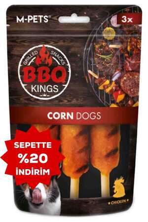 M-PETS - M-Pets BBQ Kings Corn Tavuklu Köpek Ödül Maması 90gr