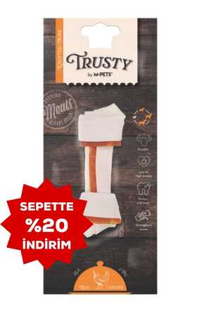M-Pets Trusty Extra Beef Düğümlü Kemik Köpek Ödül Maması 100gr 20.3cm - Thumbnail