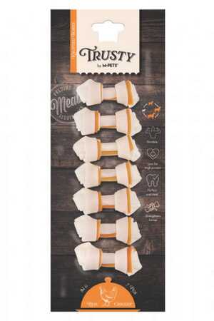 M-Pets Trusty Chicken Düğümlü Kemik Köpek Ödül Maması 7li 84gr 6,4cm - Thumbnail