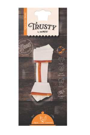 M-PETS - M-Pets Trusty Chicken Düğümlü Kemik Köpek Ödül Maması 12.7cm 45gr