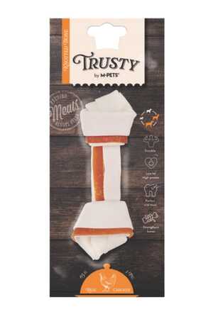 M-Pets Trusty Chicken Düğümlü Kemik Köpek Ödül Maması 15.3cm 65gr - Thumbnail