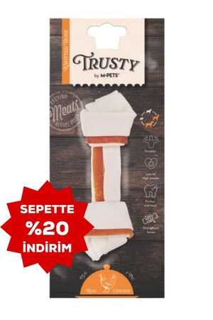 M-Pets Trusty Chicken Düğümlü Kemik Köpek Ödül Maması 15.3cm 65gr - Thumbnail