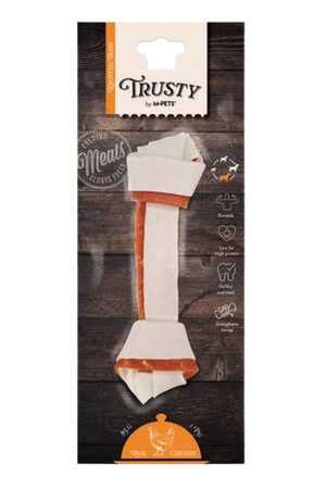 M-Pets Trusty Tavuklu Düğümlü Kemik Köpek Ödülü 20,3cm 85gr - Thumbnail