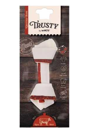 M-PETS - M-Pets Trusty Beef Düğümlü Kemik Köpek Ödül Maması 15,3cm 65gr 