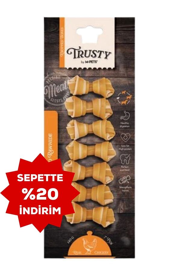 M-Pets Trusty Chicken Tatlı Patatesli Ödül Maması 7li 6.4cm 140gr