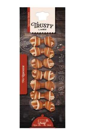M-PETS - M-Pets Trusty Beef Tatlı Patatesli Ödül Maması 7li 6,4cm 140gr