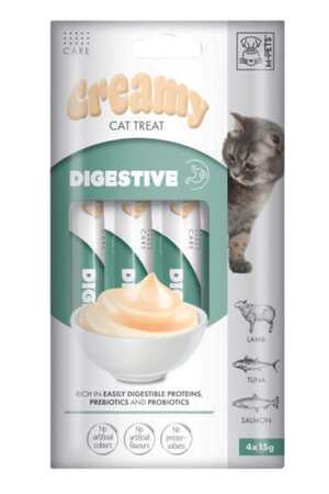 M-PETS - M-Pets Digestive Fonksiyonel Creamy Kedi Ödülü 4x15gr M-PETS - M-Pets Digestive Fonksiyonel Creamy Kedi Ödülü 4x15gr