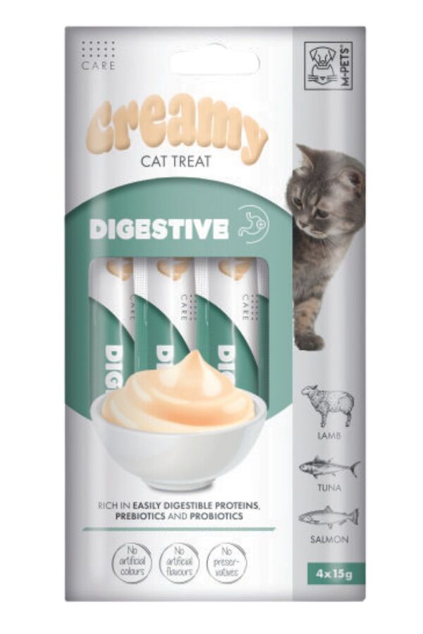 M-Pets Digestive Fonksiyonel Creamy Kedi Ödülü 4x15gr M-Pets Digestive Fonksiyonel Creamy Kedi Ödülü 4x15gr