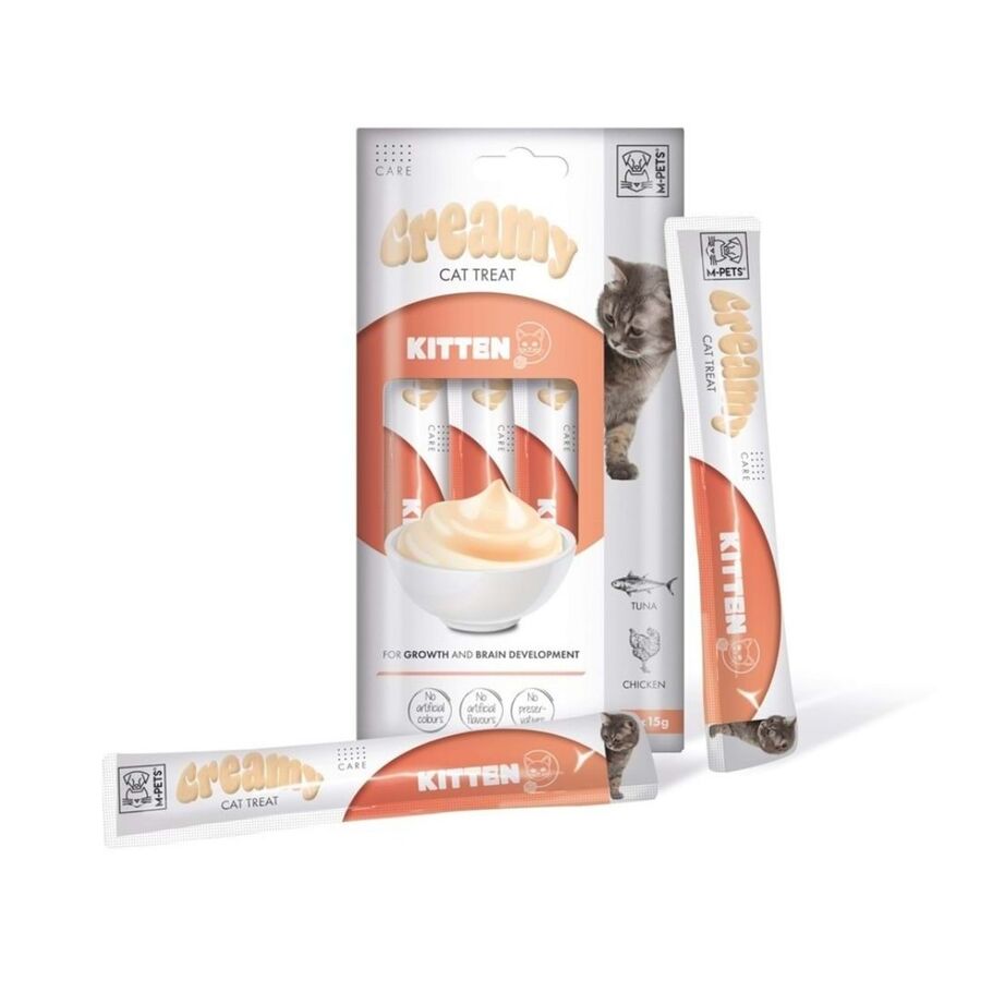 M-Pets Kitten Fonksiyonel Creamy Yavru Kedi Ödülü 4x15gr