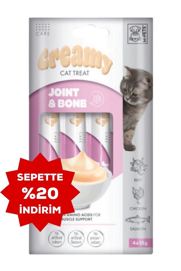 M-Pets Joint & Bone Fonksiyonel Creamy Kedi Ödülü 4x15gr