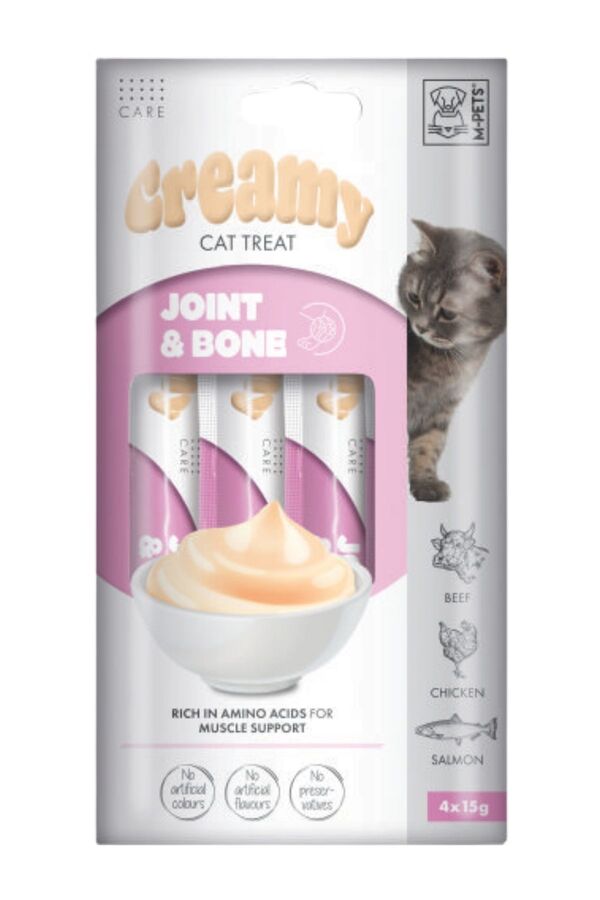 M-Pets Joint & Bone Fonksiyonel Creamy Kedi Ödülü 4x15gr M-Pets Joint & Bone Fonksiyonel Creamy Kedi Ödülü 4x15gr