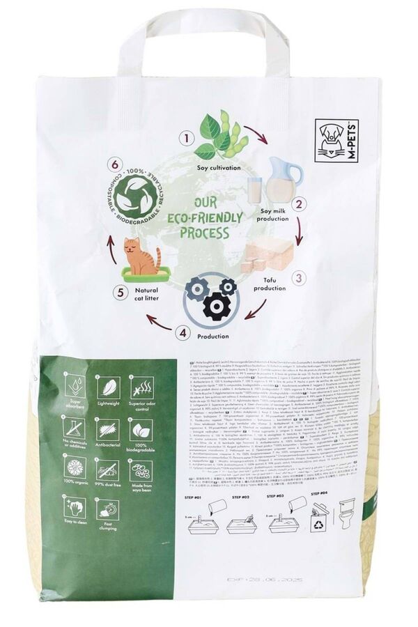 M-Pets Soya Organik Naturel Kedi Kumu 10lt