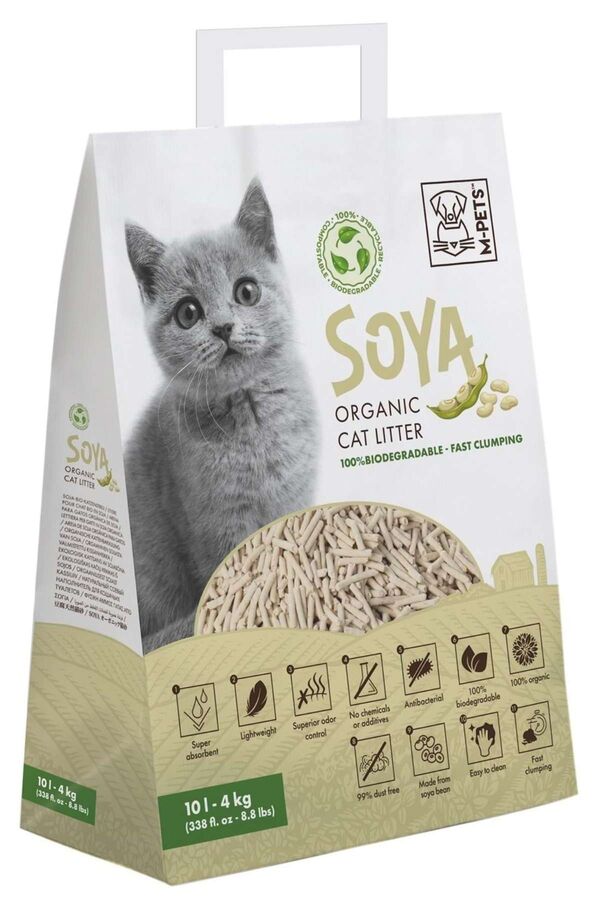 M-Pets Soya Organik Naturel Kedi Kumu 10lt