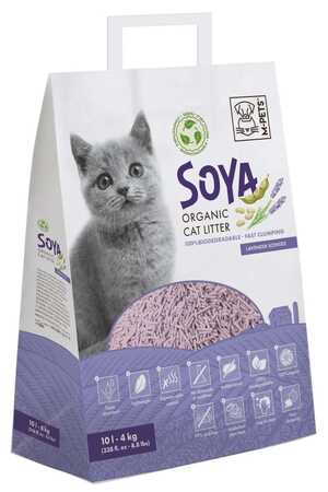 M-PETS - M-Pets Soya Organik Lavantalı Kedi Kumu 10lt