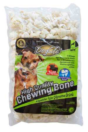 DOGLIFE - Doglife Düğümlü Kemik White 9-10gr 100lü