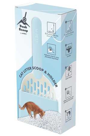 M-PETS - M-Pets Peak Kedi Kumu Küreği Seti Mavi-Beyaz