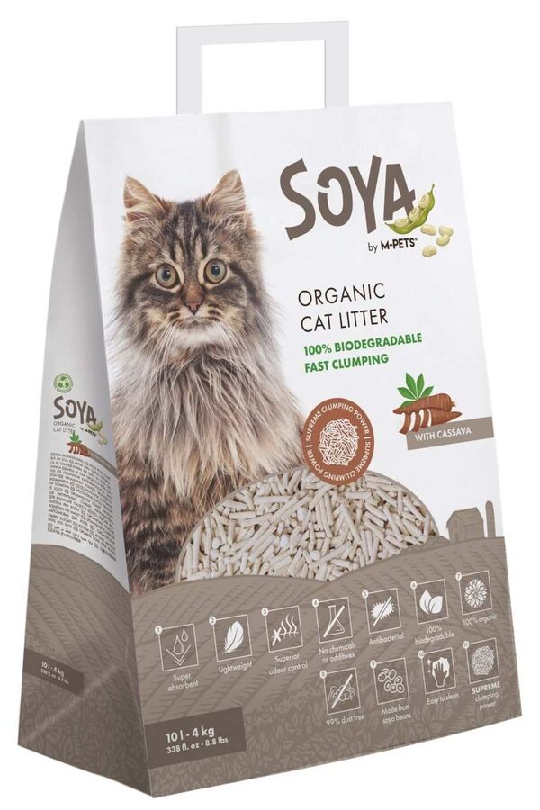 M-Pets Soya Organik Cassava Kedi Kumu 10lt