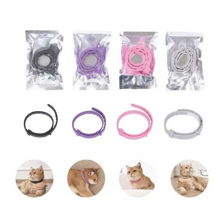 M-Pets Keep Calm Sakinleştirici Kedi Tasması Karışık Renkli (4 Adet) - Thumbnail (1)