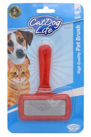 CATLIFE - Cat/Doglife Kedi ve Köpekler İçin Telli Fırça Fosforlu