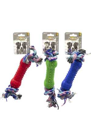 Doglife Köpekler İçin İpli Kauçuk Kemik Oyuncak - Thumbnail (1)