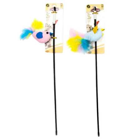 Catlife Zilli Tüylü Kuş Kediler İçin Olta - Thumbnail (1)