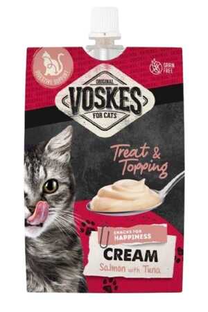 VOSKES - Voskes Somon ve Ton Balıklı Cream Kedi Ödül Maması 90gr VOSKES - Voskes Somon ve Ton Balıklı Cream Kedi Ödül Maması 90gr