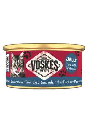 VOSKES - Voskes Ton Balıklı ve Çipuralı Kedi Konservesi 85gr