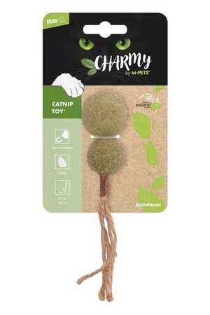 M-PETS - M-Pets Charmy Snowman Kedi Otlu Kedi Oyuncağı