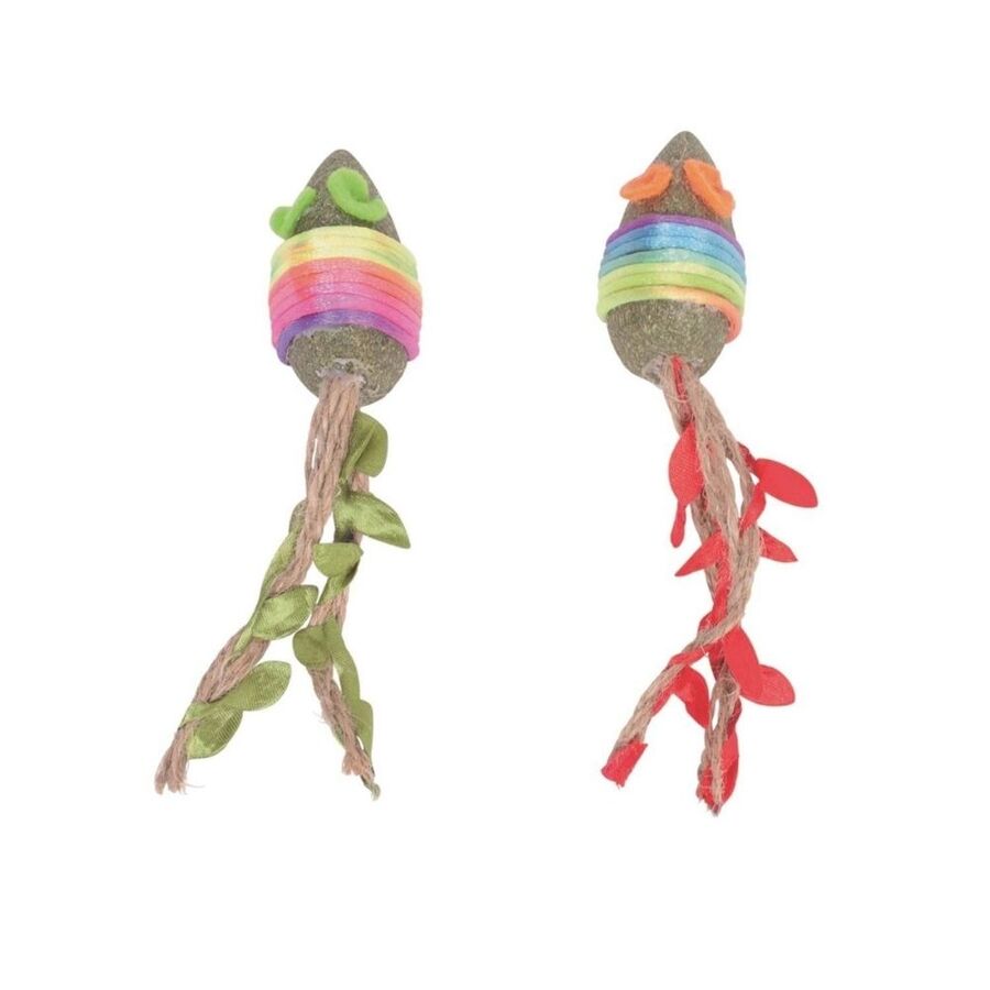 M-Pets Charmy Mouses Kedi Otlu Kedi Oyuncağı