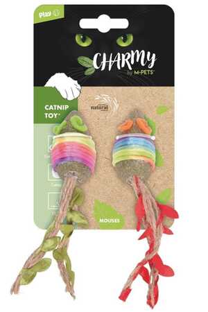 M-PETS - M-Pets Charmy Mouses Kedi Otlu Kedi Oyuncağı