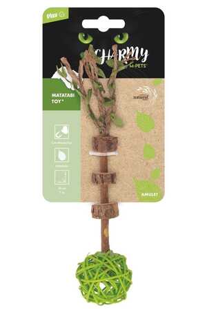 M-PETS - M-Pets Charmy Amulet Matatabi Kedi Oyuncağı Yeşil