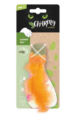M-PETS - M-Pets Charmy Firefly Kedi Otlu Kedi Oyuncağı Turuncu