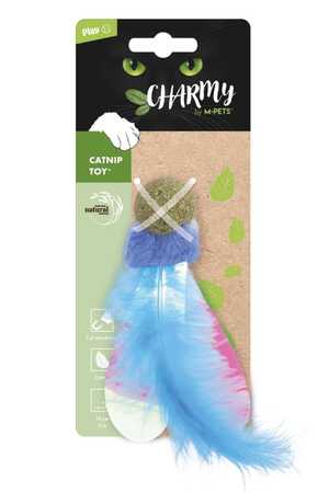 M-PETS - M-Pets Charmy Firefly Kedi Otlu Kedi Oyuncağı Mavi
