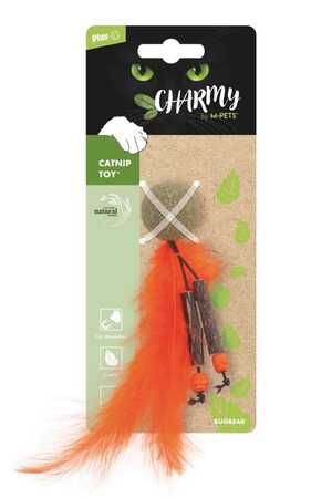 M-PETS - M-Pets Charmy Bugbear Kedi Otlu Kedi Oyuncağı Turuncu