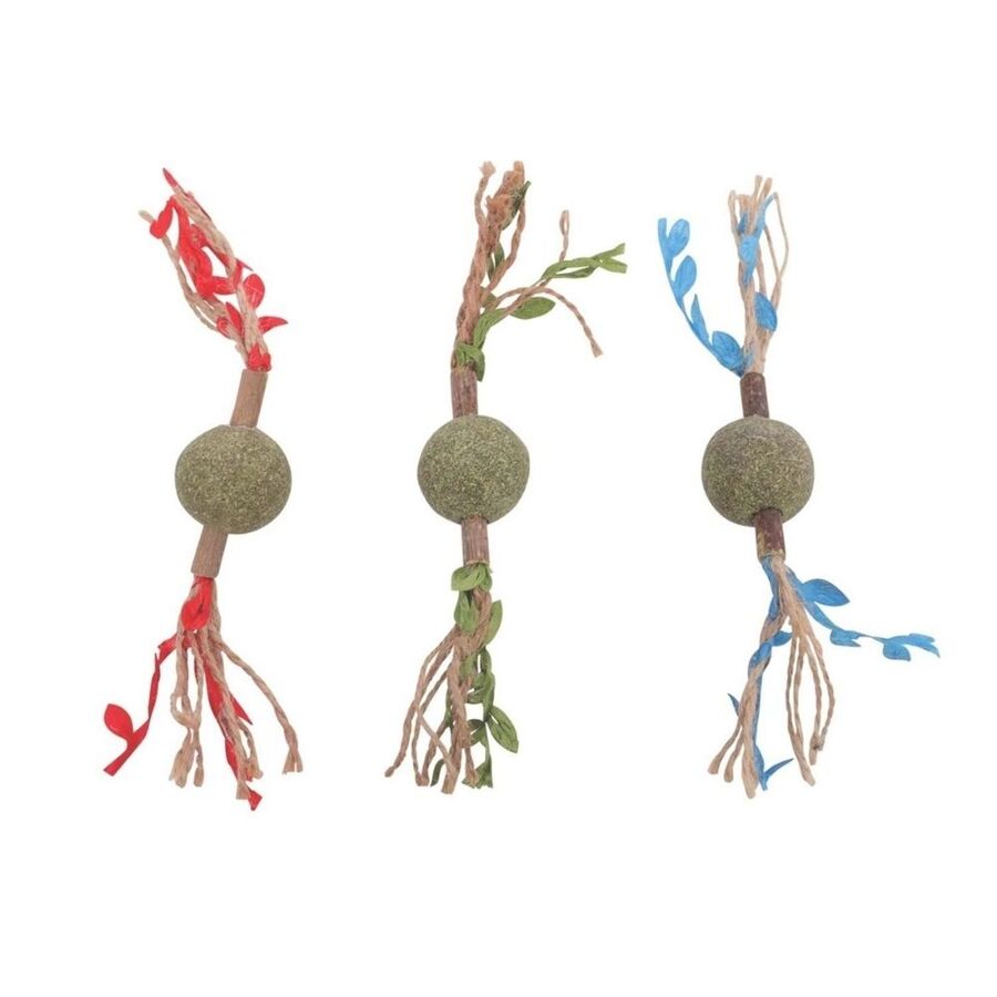 M-Pets Charmy Brancy Kedi Otlu Kedi Oyuncağı Kırmızı