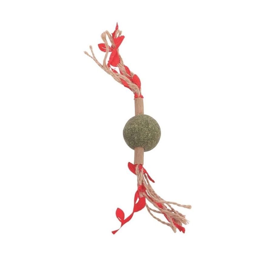 M-Pets Charmy Brancy Kedi Otlu Kedi Oyuncağı Kırmızı