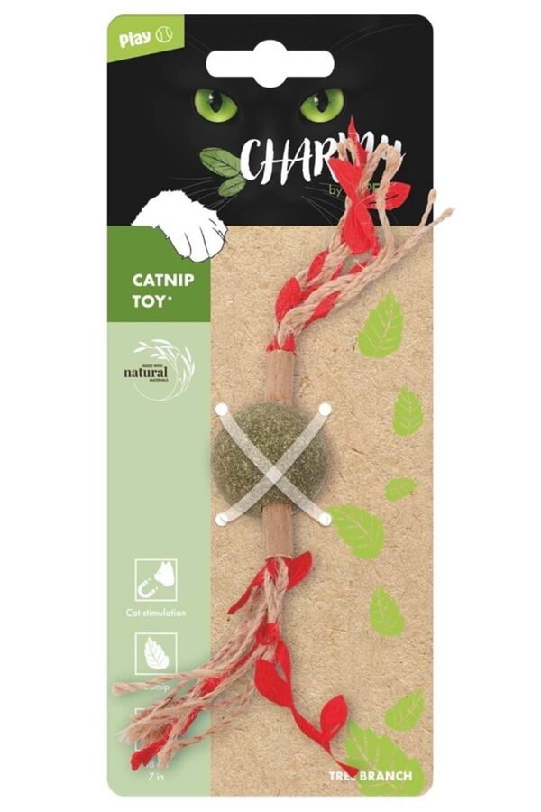 M-Pets Charmy Brancy Kedi Otlu Kedi Oyuncağı Kırmızı