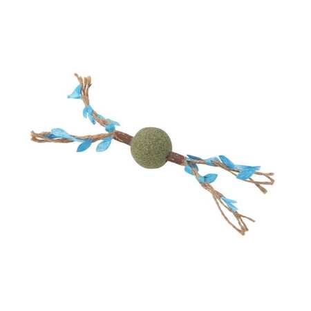 M-Pets Charmy Brancy Kedi Otlu Kedi Oyuncağı Mavi - Thumbnail (1)