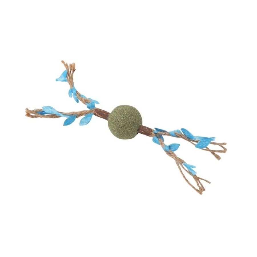 M-Pets Charmy Brancy Kedi Otlu Kedi Oyuncağı Mavi