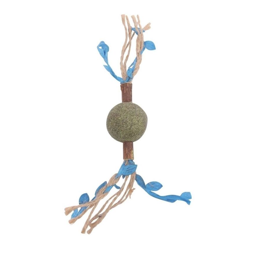 M-Pets Charmy Brancy Kedi Otlu Kedi Oyuncağı Mavi