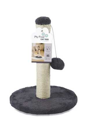 M-PETS - M-Pets My First Ponponlu Kedi Tırmalama Tahtası Koyu Gri