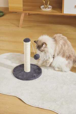 M-Pets My First Ponponlu Kedi Tırmalama Tahtası Koyu Gri - Thumbnail (2)